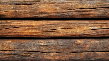Fototapeta premium Rustic brown wood planks, texture background, weathered, outdoors, design