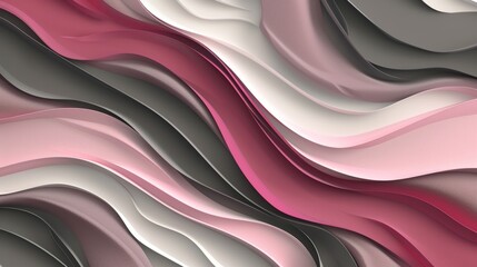 Obraz premium Modern illustration gray and dark pink waves texture background. AI generated image