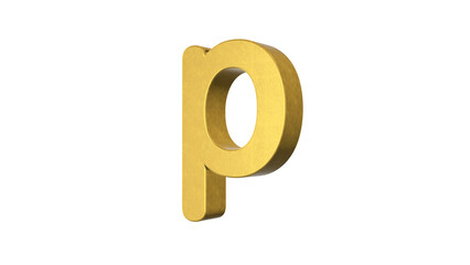 English alphabet Letter P 4k animated video. Script text labels.