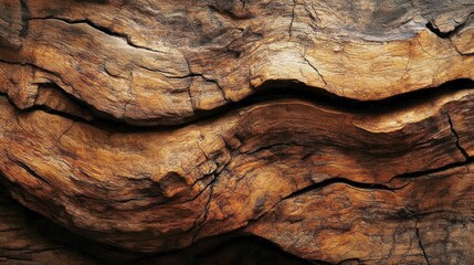 Obraz premium Rustic weathered wood texture, close-up detail, outdoors, blurred background, design element