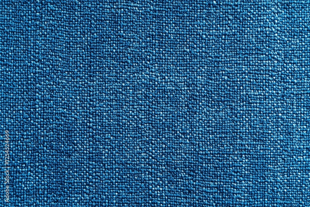 Poster deep blue texture: a close-up shot of a deep blue fabric texture. the material features a subtle, wo
