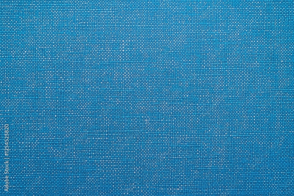 Poster textured blue fabric: close-up view of a textured blue fabric showcasing its detailed weave and subt