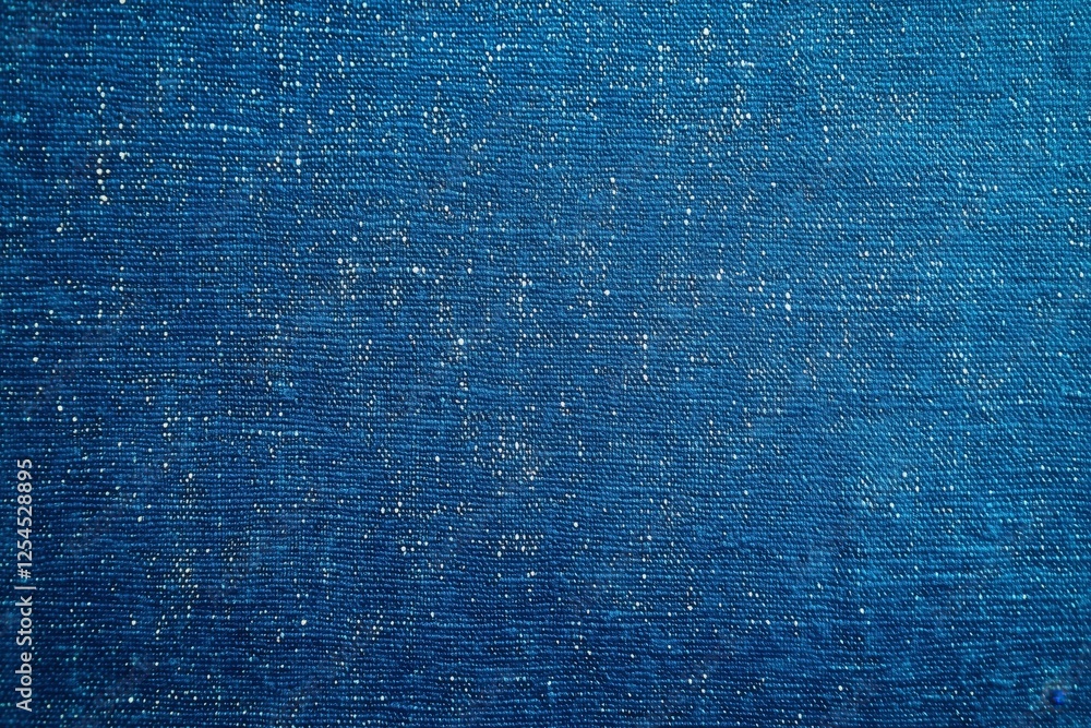 Poster deep indigo fabric texture: a close-up, abstract texture of a deep indigo fabric, showcasing the int