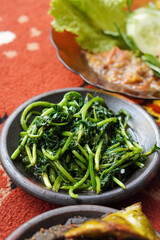 Indonesian cuisine rich in spices, captured on February 10, 2025. The vibrant colors and aromatic ingredients create a flavorful and authentic culinary experience