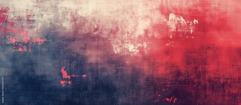 Poster crimson & cobalt abstract: a captivating abstract artwork featuring a dynamic interplay of crimson a