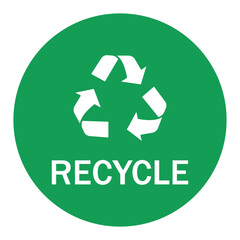 recycle sign symbol vector icon