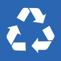 recycle sign symbol vector icon