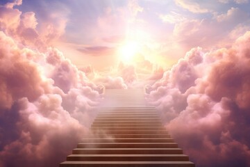 Way to heaven cloud architecture backgrounds.