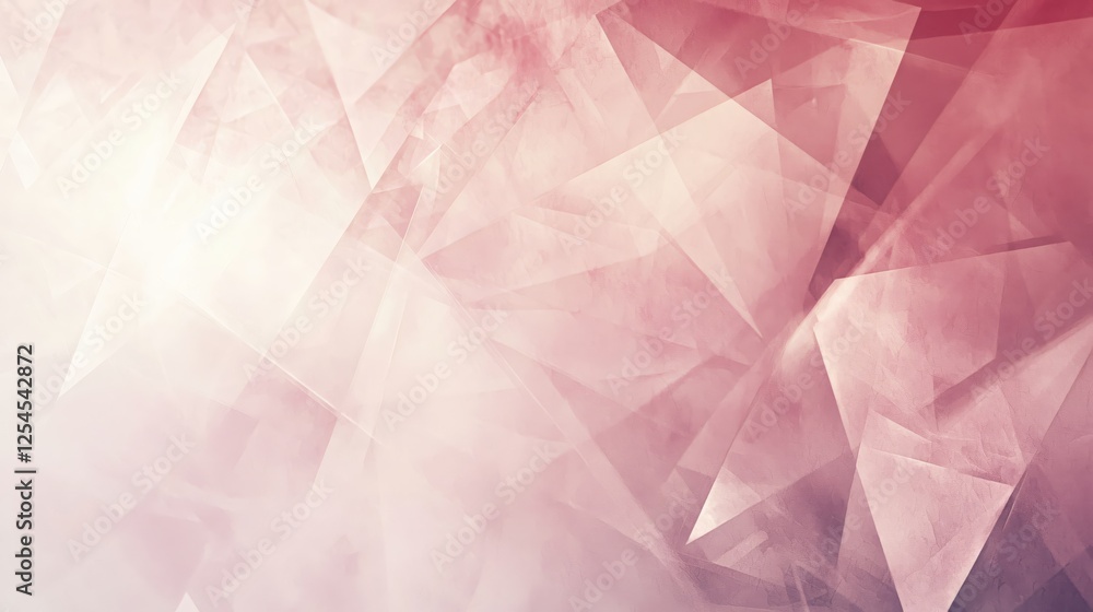 Poster abstract geometric design in soft pink hues creating a modern and elegant background