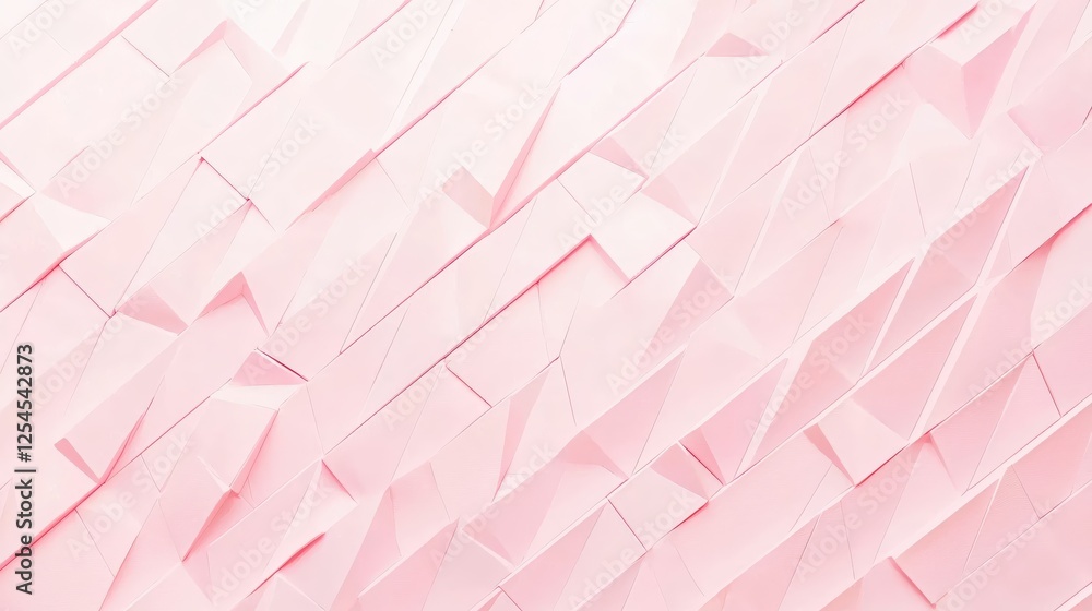 Poster abstract geometric pink pattern with triangular and rectangular shapes for modern background