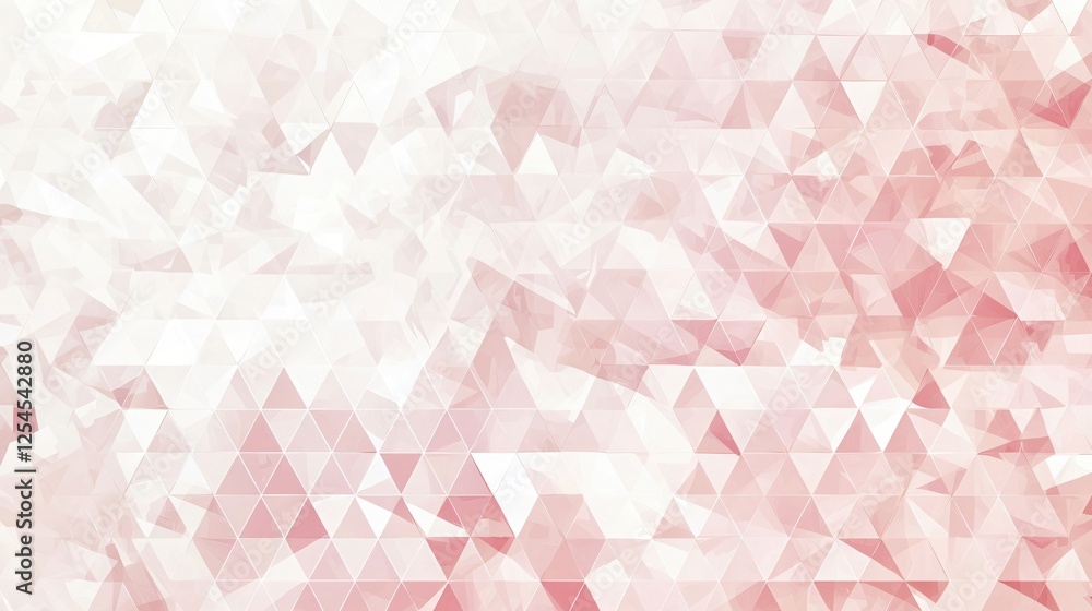 Poster abstract geometric background with soft pink triangles creating a modern and elegant design