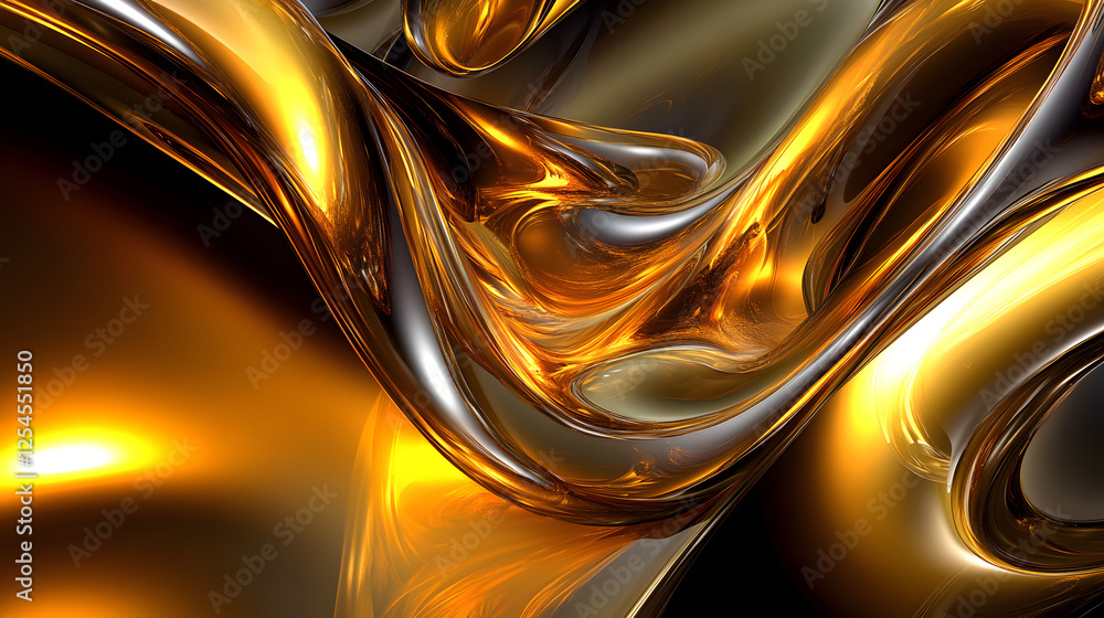 Poster abstract background with vibrant cosmic fusion and glowing elements in various colors and shapes