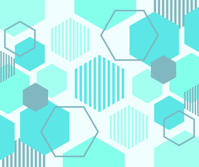 Fototapeta premium Futuristic Geometric Background Abstract hexagon pattern