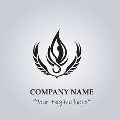 fire logo company illustration
