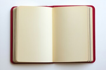 Blanked open notebook paper pages cover.