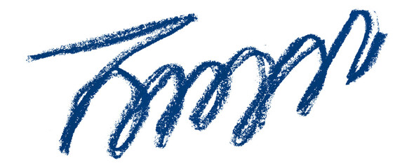 blue pencil strokes isolated on transparent background