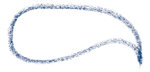 Separate blue speech bubbles on transparent background.