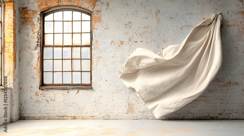 Aufkleber captivating image showcasing the delicate ethereal beauty of fabric textures drifting and swaying in