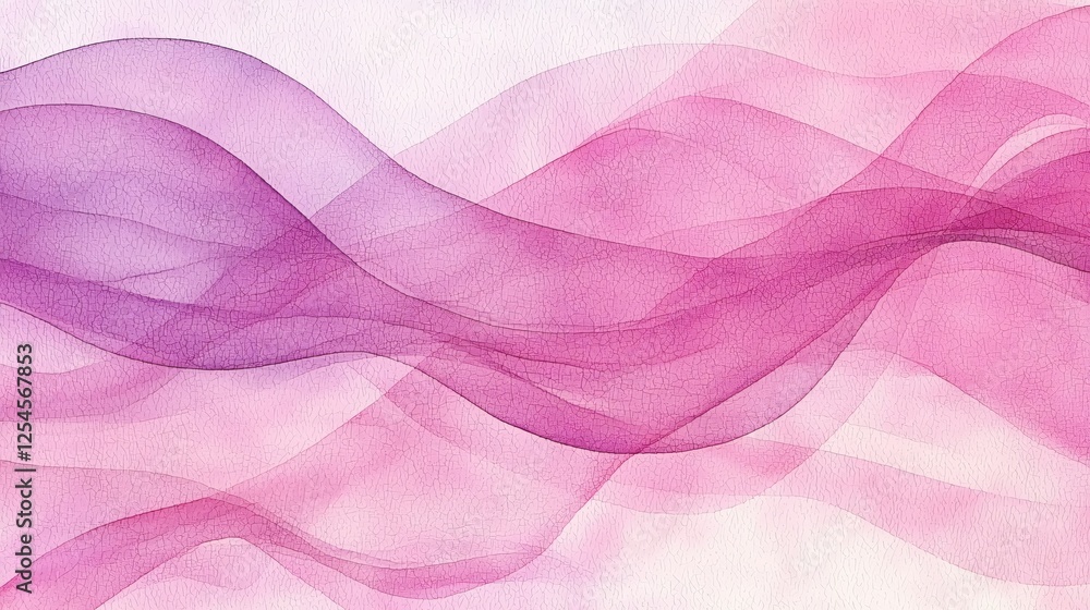 Aufkleber delicate pink and purple waves create an ethereal and calming abstract textured background