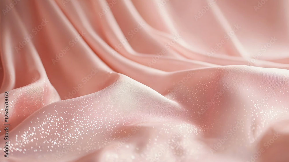 Aufkleber soft pink fabric with delicate shimmering texture for elegant backgrounds and designs