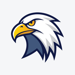 Eagles head mascot logo icon vector illustration