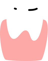 teeth gum dental care illustration 