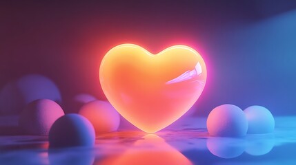 Neon Heart: A Glowing Symbol of Love and Affection