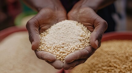 A farmers cooperative showcasing locally grown grains and freshly ground flour digital