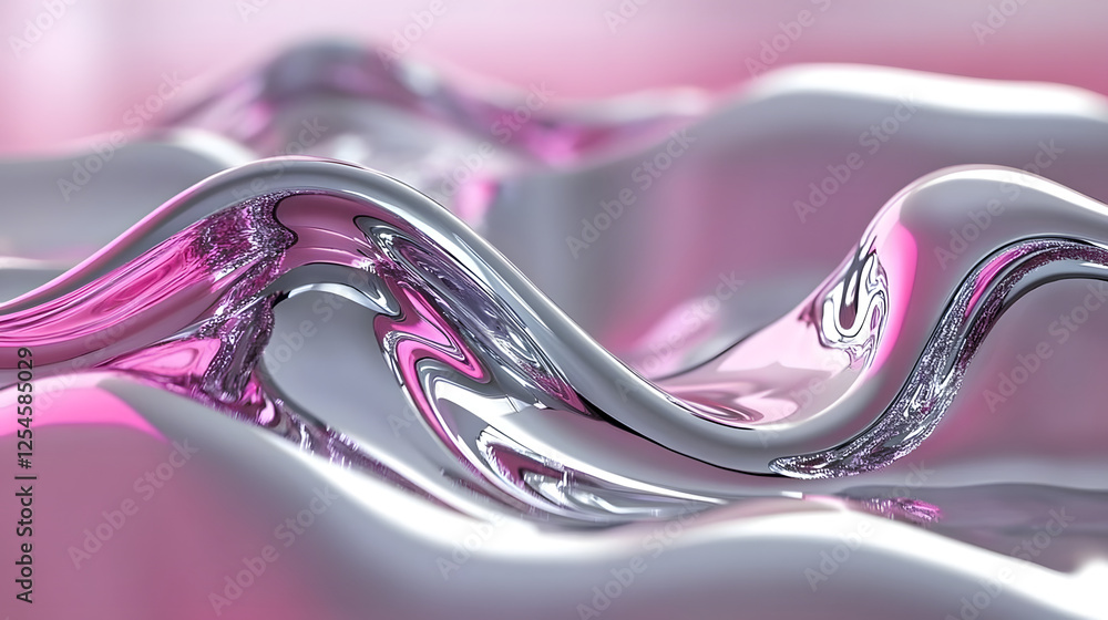 Aufkleber abstract pink and white design featuring glowing elements and vibrant patterns for creative backgrou