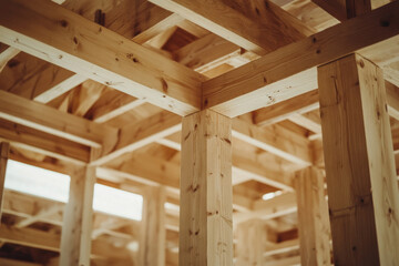 Interior of building under construction