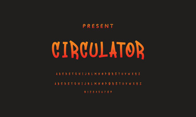 Alphabet in street graffiti style, hand drawn. vector graffiti alphabet on isolated black background.