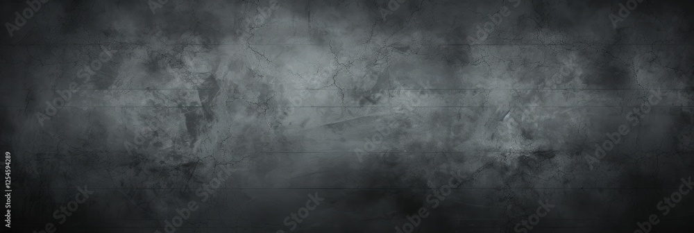 Poster dark and rough concrete wall texture with subtle variations in black and gray tones for background o