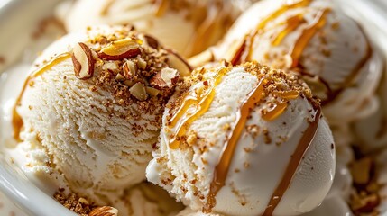 Almond Caramel Ice Cream