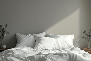 cozy bedroom with plush pillows and comfortable duvet