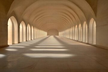 Sunlit Arches Architectural Photography