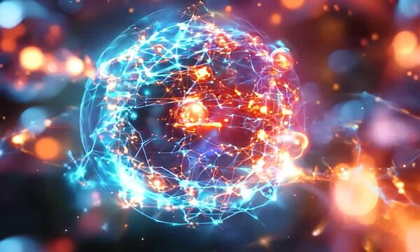 Surreal Quantum Network A Boundless Hyperreal Visualization of Digital Interconnectivity
