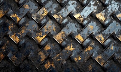 Obraz premium Grunge Metal Texture Background, Generative AI