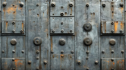 Rustic Metal Panels With Hardware