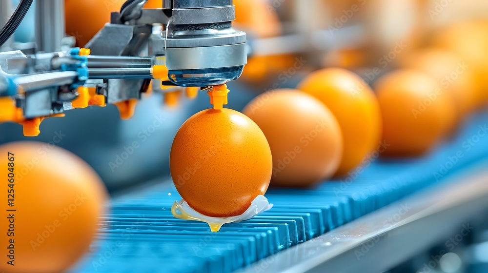 Poster state of the art automated egg collection system operating within a technologically advanced poultry