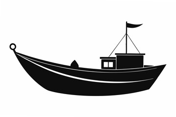 viking ship  silhouette