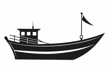 viking ship  silhouette