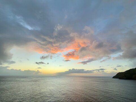 Sunset over the Caribbean Sea