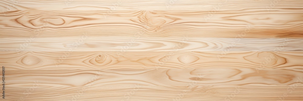 Poster top view of smooth light wood surface with natural grain patterns ideal for backgrounds, textures, a