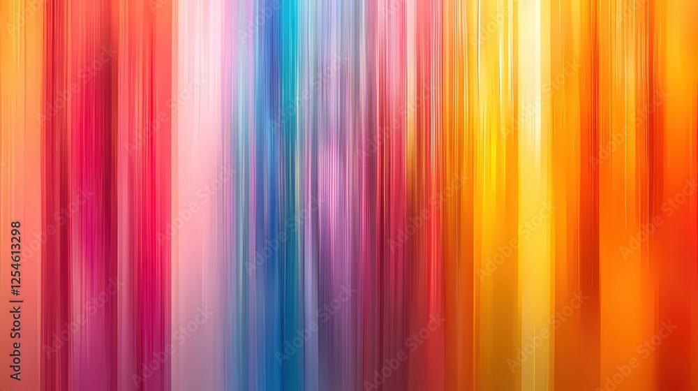 Aufkleber vibrant gradient of colorful vertical stripes creating a mesmerizing abstract background