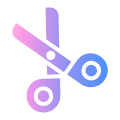 scissors Gradient icon