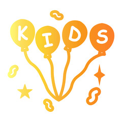 balloons Gradient icon