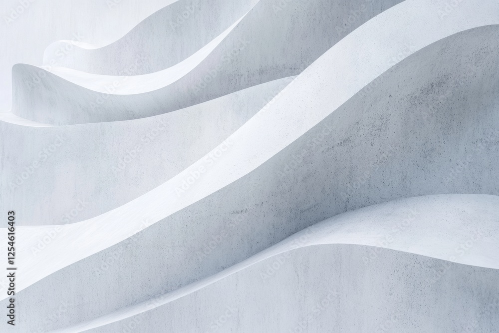 Leinwandbilder minimalist concrete texture with smooth curves and soft lines for modern design inspiration in inter
