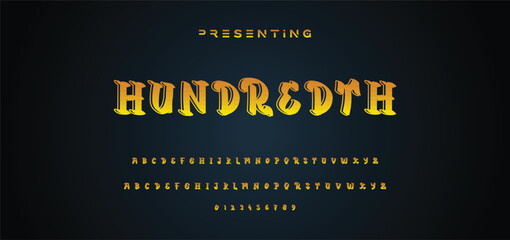 Editable text style effect - Graffiti text style theme. Graffiti alphabet. graffiti letters. uppercase letters with drips, and spray effect. Graffiti font.