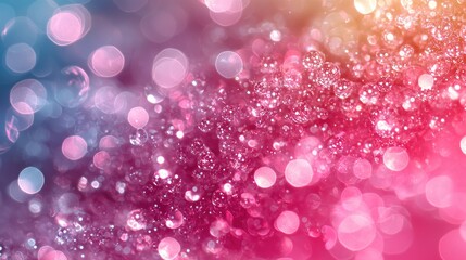 Abstract colorful bokeh background with sparkling lights creating a dreamy atmosphere