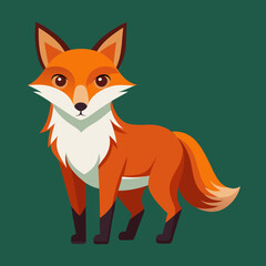 Obraz premium Fox Illustration. Stunning Fox Art, Digital Drawings, and Wildlife Sketches.